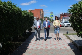 Возложение цветов у мемориала Вечный огонь 22.06.2020г. 